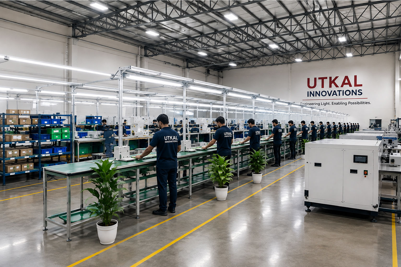 Industrial LED Lighting Environments - Heavy-Duty High Bays & Well Glass Lights in India