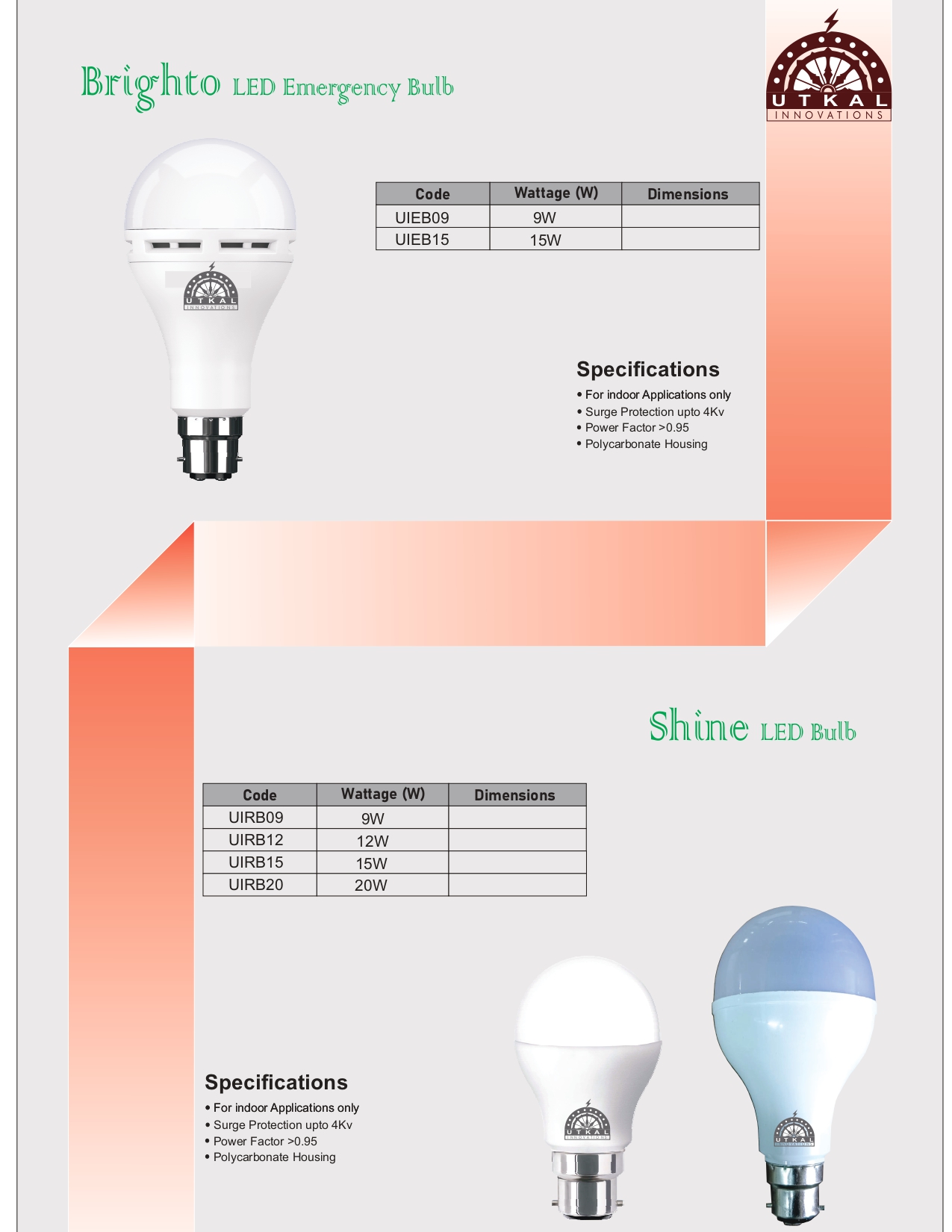 Utkal Innovations Catalogue Page 2